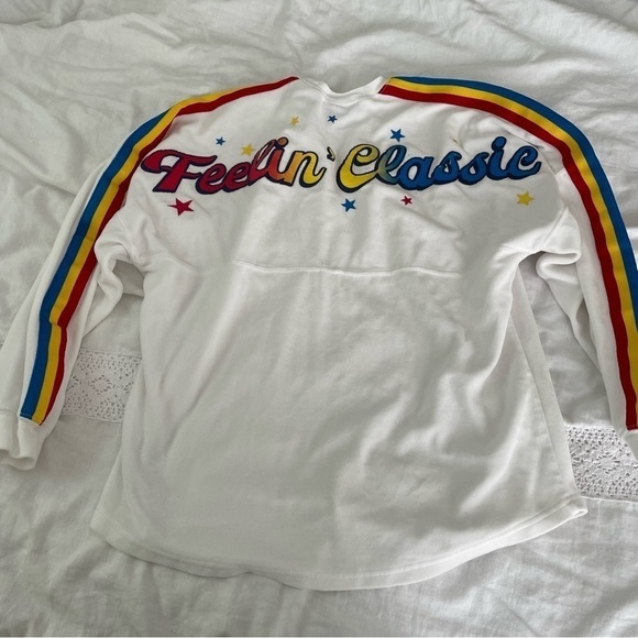 Mickey Mouse and Friends SMALL Velour Spirit Jersey for Adults White - Picture 9 of 12